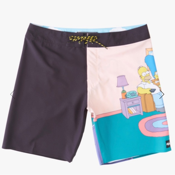 Billabong Other - NWT Billabong boys The Simpsons Family Couch Pro Boardshorts surf shorts